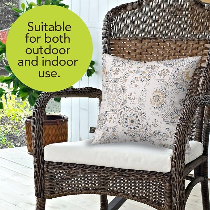Briarwood Lane Everday Indoor/Outdoor Pillow 17x17 Distressed Tiles for Everday Pillow