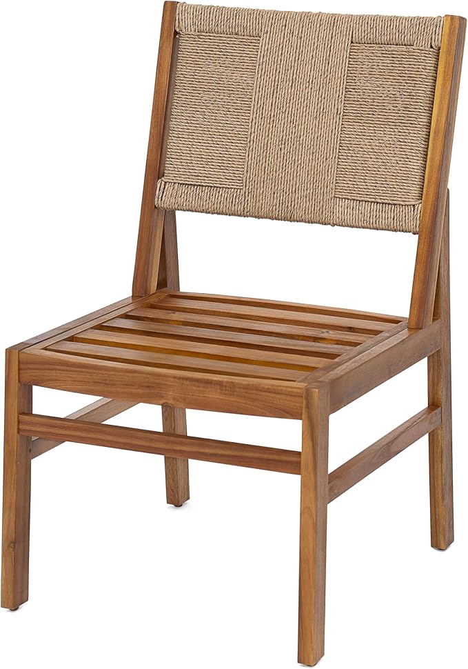 Christopher Knight Home 7 Piece Outdoor Dining Set with 70 Inch Oval Acacia Wood Patio Table and 6 Wicker Woven Dining Chairs with Cushions, Teak Finish Outdoor Table and Chairs for Patio Deck Garden