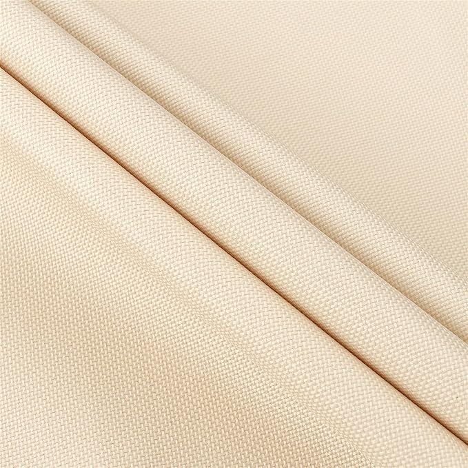 Curved Patio Furniture Cover for Outdoor Sectional Sofa, 96"(65") Reinforced Waterproof 600D Patio Sectional Covers, Lawn Outside Garden Furniture Winter Protector, Natural Beige