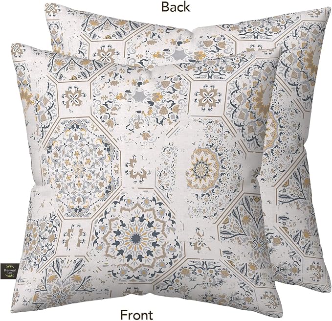 Briarwood Lane Everday Indoor/Outdoor Pillow 17x17 Distressed Tiles for Everday Pillow