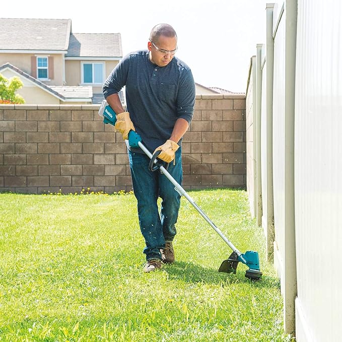 Makita XRU23Z 18V LXT® Lithium-Ion Brushless Cordless 13" String Trimmer, Tool Only & T-03377 Round Trimmer Line, 0.080”, Green, 1,200’, 3 lbs.