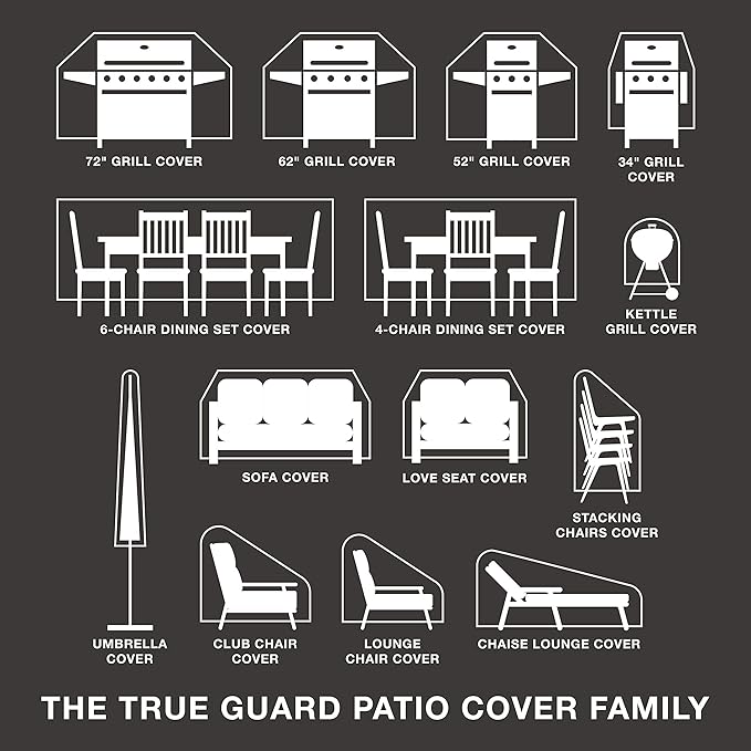 True Guard Patio Furniture Cover, Lounge Chair up to 32”