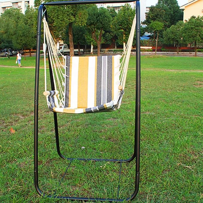 Hammock Chair Stand,Heavy-Duty Steel Hammock Stand,Swing Stand for Outdoor Indoor,Hammock Chair not Include,Max Load 220lbs