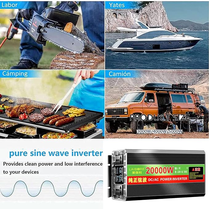 2800W 3800W 5800W 6800W 7800W 8800W 10000W 13000W 18000W 20000W Solar Power Inverter,DC 12V 24V 48V 60V 72V to 110V/220V 230V AC Split Phase Inverter Pure Sine Wave Inverter,for Home Energy Storage(28