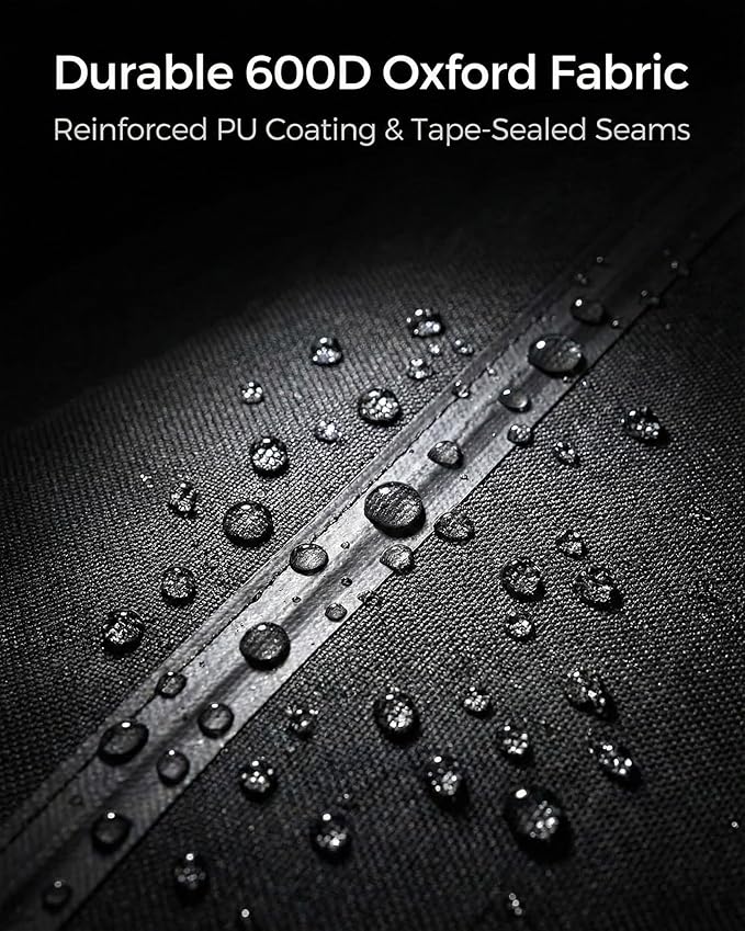 Outdoor Sofa Cover, Waterproof Patio Furniture Cover 60W x 36D x 33H inches Heavy Duty 600D Oxford Fabric Black