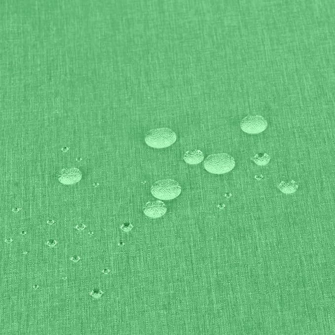 Outdoor Tablecloth Wrinkle-Free Stain Resistant Waterproof Polyester Fabric Table Cover with Zipper Umbrella Hole for Picnic/Party/Dinner/Patio Garden(60inch Round,Zippered,Kelly Green)
