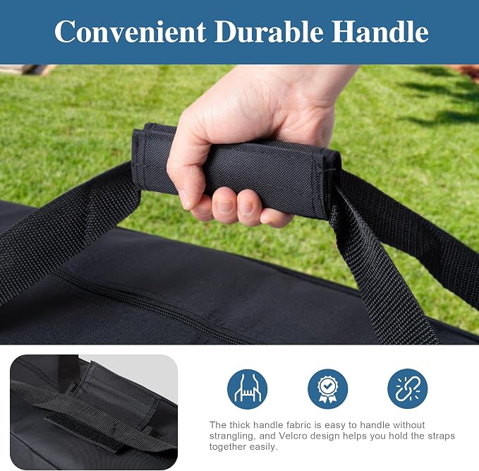 SUNCREAT Double Hammock with Stand, 2 Person Outdoor Hammock with Reversible Pad, Black Hammock Storage Bag, Heavy Duty Carrying Bag