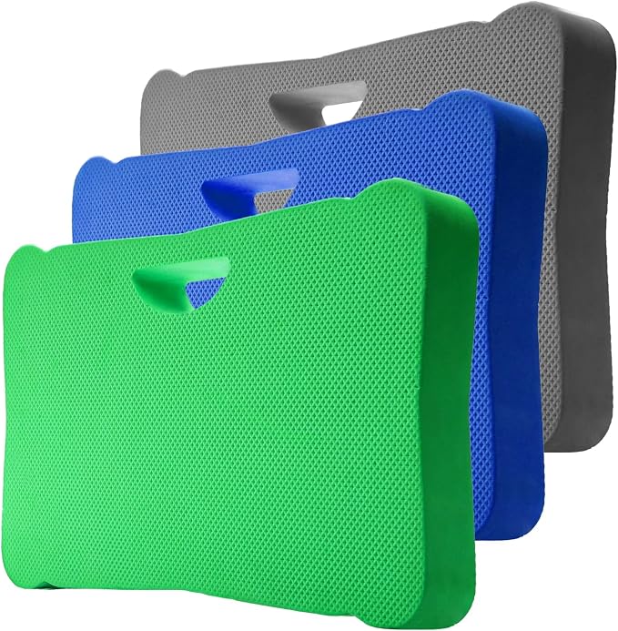 ZENFUN 3 Pack Kneeling Mats, Heavy Duty Thick Foam Kneeling Pad, Shock Absorbent Pads, High Density Premium Kneeling Pads for Yoga Exercise, Foam Kneeler Mat Garden Cushions, Water Proof