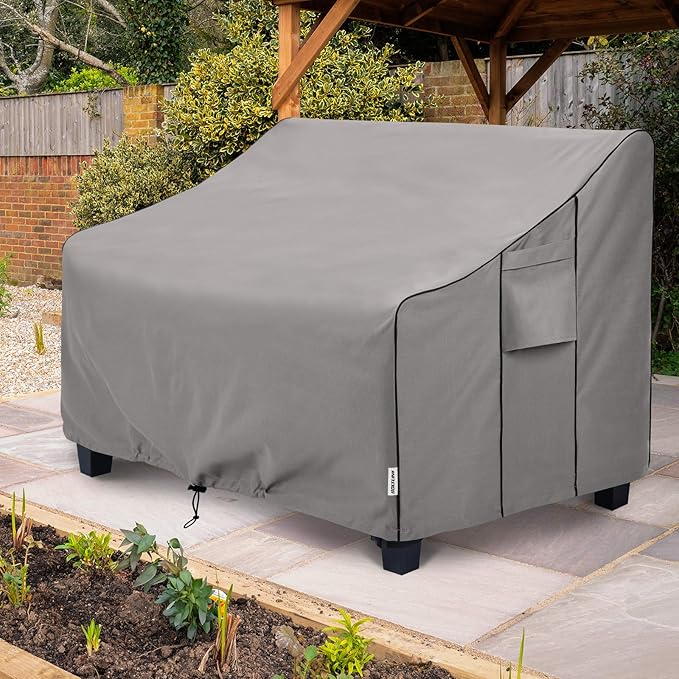 Outdoor Patio Furniture Covers Waterproof ,Durable 3-Seater Sofa Cover Fits up to 66W x 34D x 38H inches