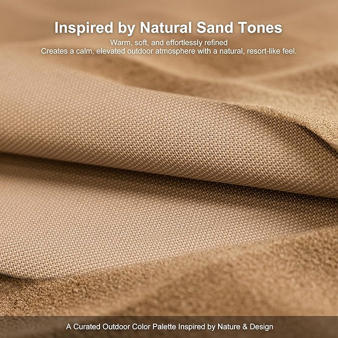 PURPLE LEAF 9' X 11.5' Rectangle Cantilever Umbrella with Base Outdoor Large Aluminum Patio Umbrella with 3-Year Fade Resistance Recycled Fabric and 360-degree Rotation for Deck Pool Garden, Sand Dune