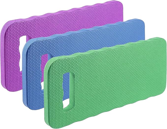Smart Value Set of 3 Foam Kneeling Pads Perfect for Long Gardening Hours (3 Kneeling Pads Assorted Colors)