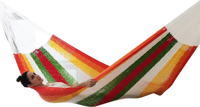 Traditional Mayan Hammock -Habanero Hammock (Medium) - Thick Nylon Thread
