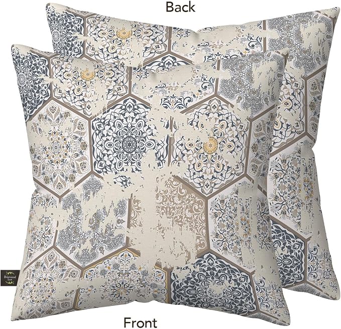 Briarwood Lane Everday Indoor/Outdoor Pillow 17x17 Vintage Patchwork for Everday Pillow