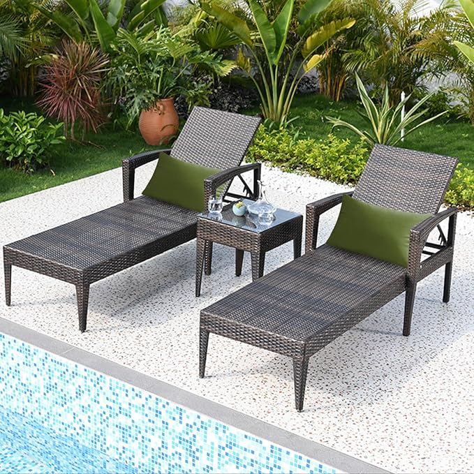 VAKADO 12x20 Outdoor Waterproof Throw Pillow Covers Set of 2 Decorative Outside Patio Furniture Cushion Cases Decor for Garden Bench Porch Couch Tent,Army Green