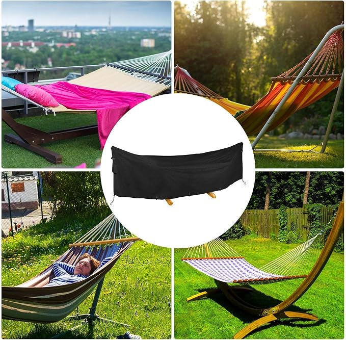 Hammock Waterproof - Waterproof Windproof Hammock Stand,Dustproof | UV Protection Outdoor Swing Chair for Garden, Wet and Rainy Season