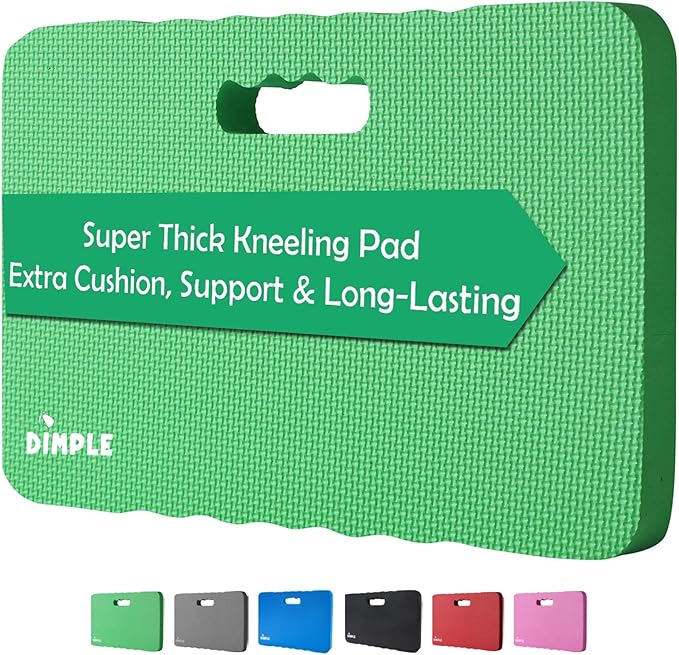 Dimple Kneeling Pad, High-Density Thick Foam Comfort Kneeling Mats | for Gardening, Yoga Exercise Mat, Garden Cushions, Knee Pad for Work, Gardening Tools For Men, Green