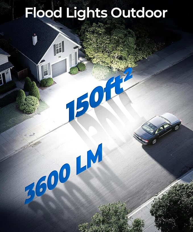 CINOTON 30W LED Wall Pack Light, 5000K 3600LM, Dusk to Dawn Sensor, 4 Pack | 120Vac, IP65 Waterproof, 3600LM, Hardwired Installation, Pre-punched Design, UL Listed, Garage and Porch Security Use
