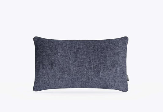 Outer Outdoor Throw Pillow with OuterWeave Performance Fabric, Decorative Outdoor Pillow for Patio & Outdoor Furniture, Includes Machine Washable Pillow Cover and Insert - Deep Sea Navy, 12"x20"