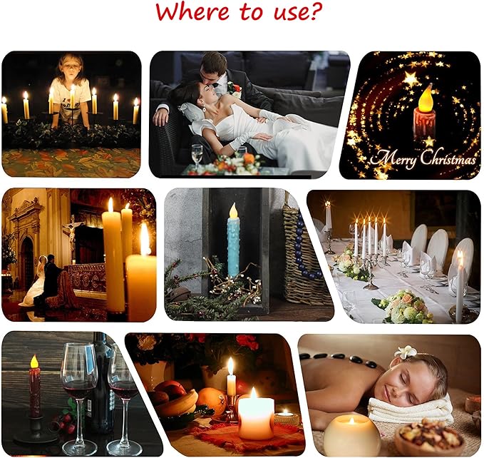 CVHOMEDECO. Real Wax Hand Dipped Battery Operated LED Timer Taper Candles Rustic Primitive Flameless Lights Decor, 6-3/4 Inch, Teal, 3 PCS in a Package