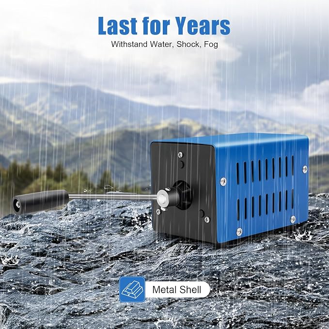 Manual Hand Cranking Generator Portable High Power Hand-cranked Charging Generator USB Charging Emergency Dynamotor for Outdoor Travel Camping Hiking Survival Activities