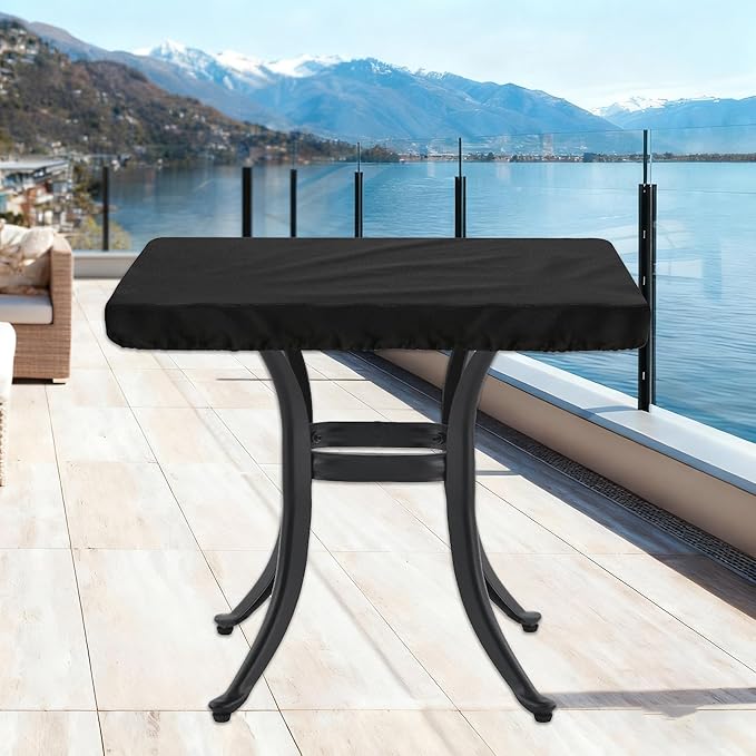 Patio Table Covers Waterproof Rectangular for Outdoor Furniture Heavy Duty Table Cover Rectangle,Windproof Outdoor Patio Coffee & Dining & Folding Table Cover Weatherproof,60"L×35"W×6"H