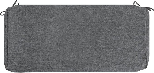 FUNHOME Outdoor Cushion Covers,54" x 18" x 3", No Insert! Patio Cushion Covers Replacement for Outdoor Furniture,Water Resistant Patio Bench Loveseat Covers 1 Pack, Grey(Covers ONLY)