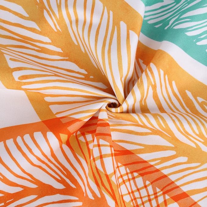 Bonhause Tropical Summer Pillow Covers 18x18 Set of 4 Beach Palm Tree Boho Decorative Throw Pillow Cases Soft Velvet Outdoor Pillow Covers for Patio Sofa Couch Bedroom Home Decor