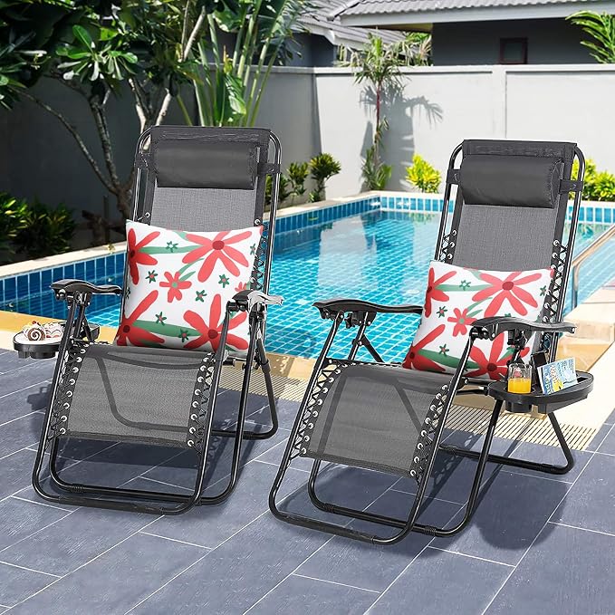 Pyonic Pack of 2 Outdoor Pillows Waterproof 18X18 Inch Spring Boho Floral Water Resistant Decorative Outdoor Pillow Covers for Patio Furniture,White