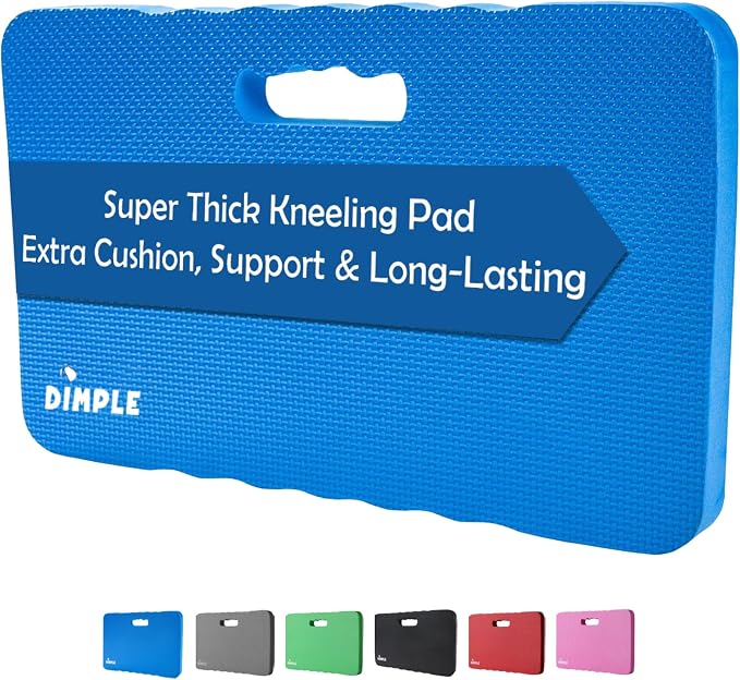 Dimple Kneeling Pad, High Density Thick Foam Comfort Kneeling Mats for Gardening, Yoga Exercise, Garden Cushions, Knee Pads Blue