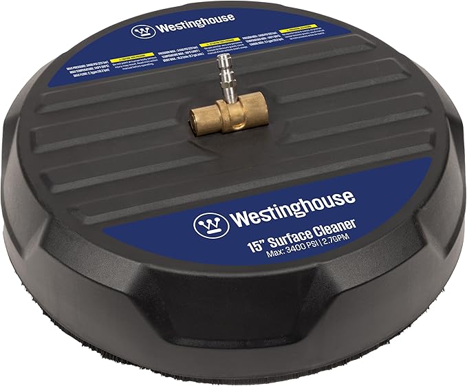 Westinghouse Universal 15” Pressure Washer Surface Cleaner Attachment & Pressure Washer 6-in-1 Nozzle Attachment - 3600 Max PSI, 1/4” Connector - for Gas and Electric Pressure Washers