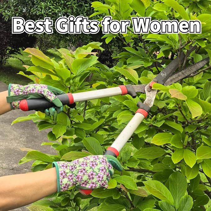 Cute Pattern Gardening Gloves,Thornproof Garden Glove,Gardener Gift | Gardening Gifts for Women,Touchscreen,Tender Thornproof,Cute Pattern,Protection Palm,Machine Washable,Adjustable Cuff