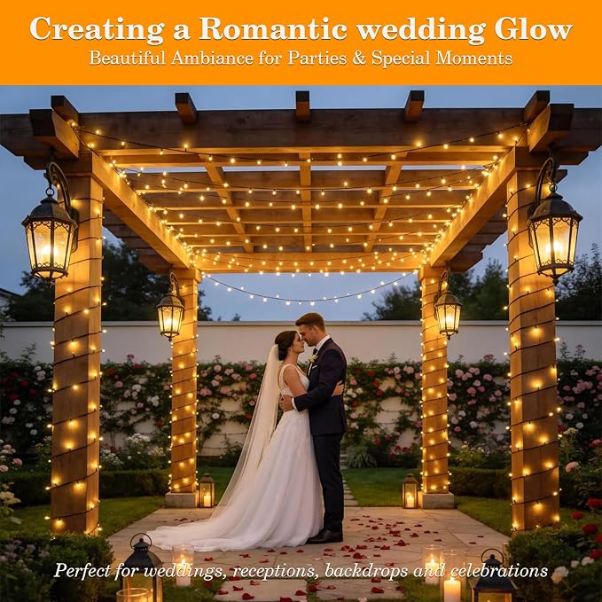 264FT 800 LED Christmas Lights, Twinkle Xmas Lights with 8 Modes and Timer, Outdoor Waterproof Christmas Tree Lights for Room Bedroom Wedding Party Holiday Decorations, Warm White