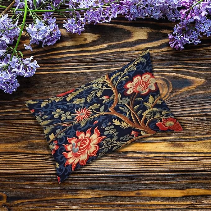 Zipped Pillow Cases for Home Decor Burgundy Gold Navy Blue Floral Botanical Throw Pillow Cover Set of 2 Farmhouse Cushion Cover Cases for Living Room Club Home Decor 12x18in