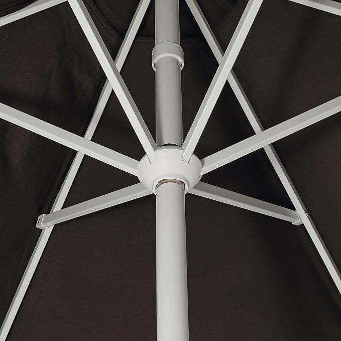 Eyely BMU1001 Halden 9 ft. Classic Cottage Tassel Market Patio Umbrella with Auto-Tilt, Crank