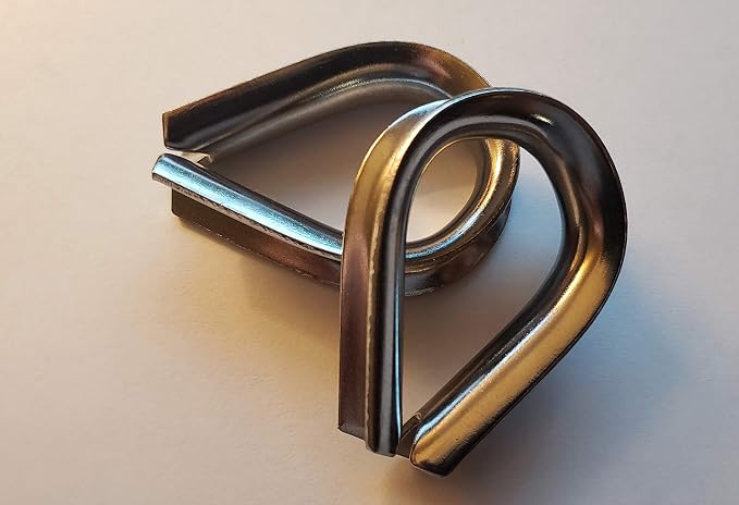 Large Hammock Loop Protector, Stainless Steel, 2 Pieces