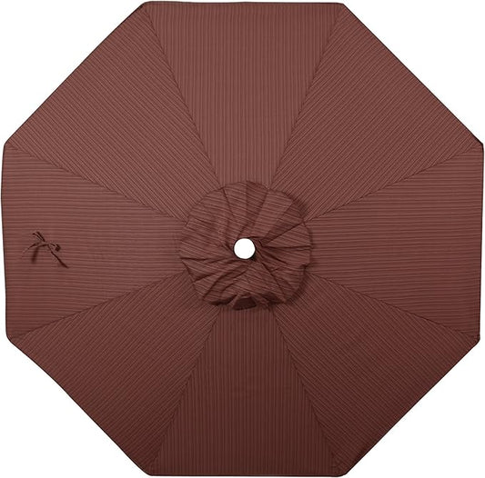 California Umbrella Replacement Canopy Cover in Terrace Adobe Olefin Umbrella, 9' Round
