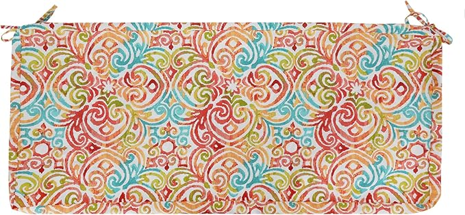FUNHOME Outdoor Cushion Covers 48" x 18" x 3", No Insert! Patio Cushion Covers for Outdoor Furniture,Water Resistant Patio Bench Loveseat Covers 1 Pack, Corinthian Dapple (Covers ONLY)