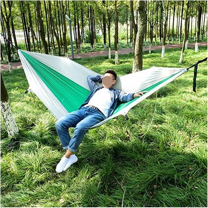 Hammocks, Outdoor Hammock Outdoor Parachute Parachute Lightweight Camping,for Outside(Light Green)