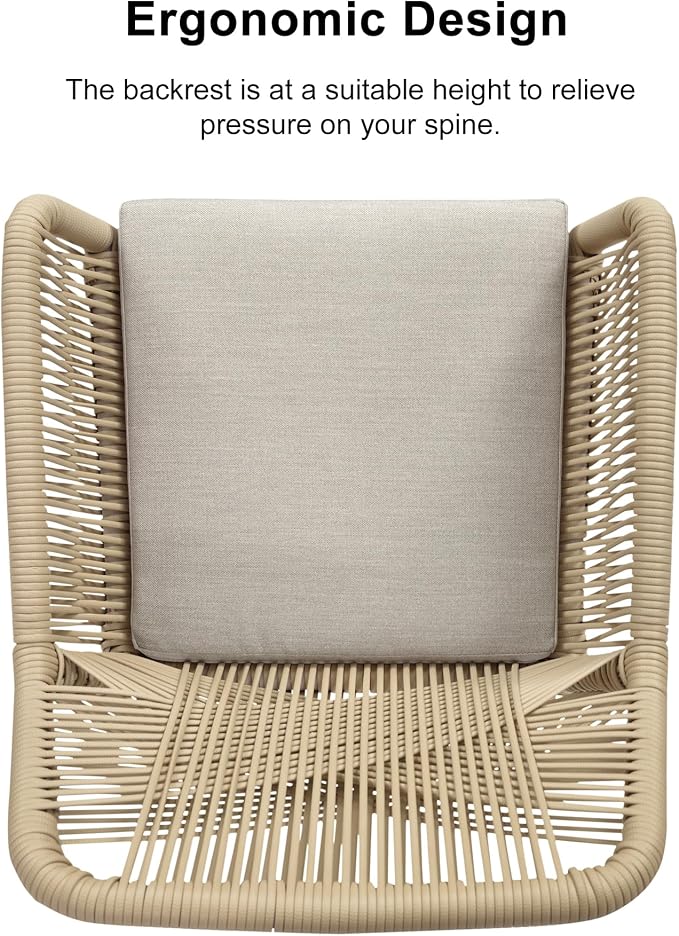 PURPLE LEAF 16 Pieces Outdoor Patio Dining Set All-Weather PE Rattan Furniture Set with All Aluminum Frame Outdoor Table and Chairs Set for 14 People Lawn Garden Backyard Deck, Champagne