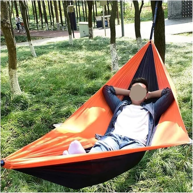 Hammocks, Outdoor Hammock Outdoor Parachute Parachute Lightweight Camping,for Outside(Orange)