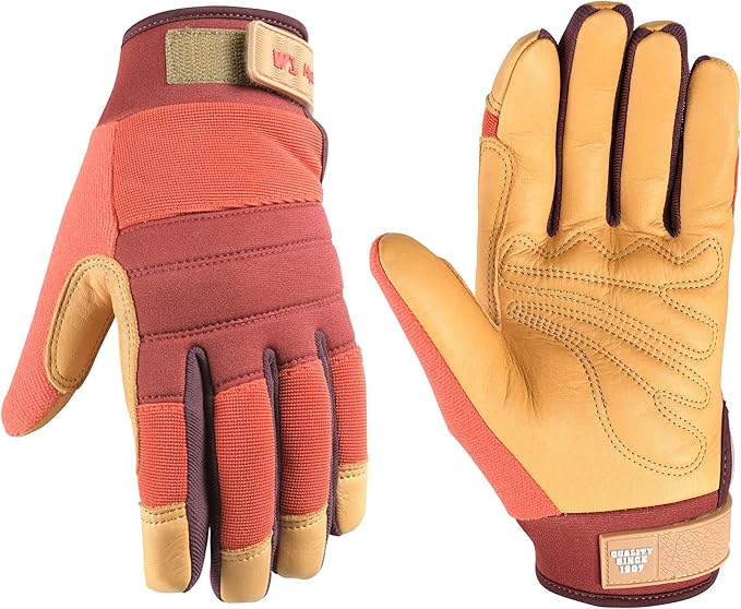 Wells Lamont Women's HydraHyde Leather Hybrid Gloves
