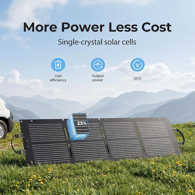 DYNESS Portable Power Station 300W with 100W Foldable Solar Panel, 256Wh Solar Generator with 110V Pure Sine Wave AC Outlet, LiFePO4 Battery for Camping, Home Backup, RV, Outdoor