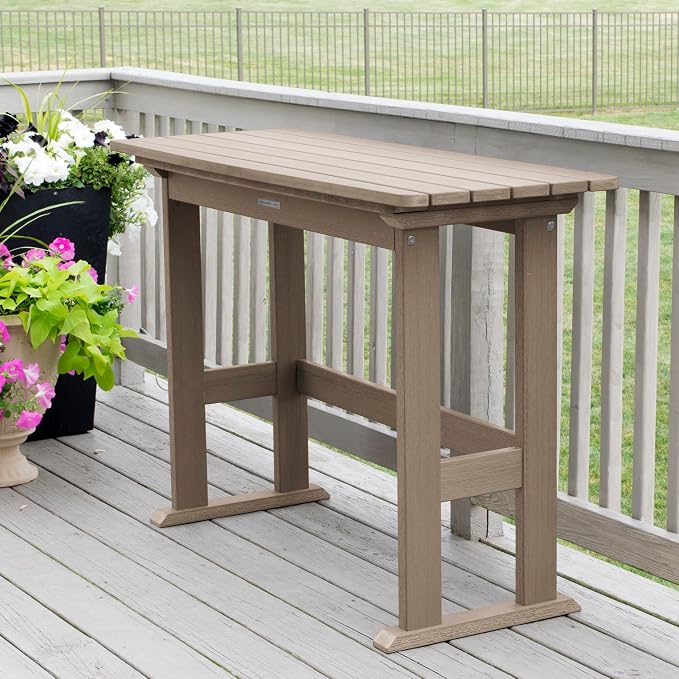 highwood Lehigh 6pc Counter Height Balcony Dining Set, Woodland Brown