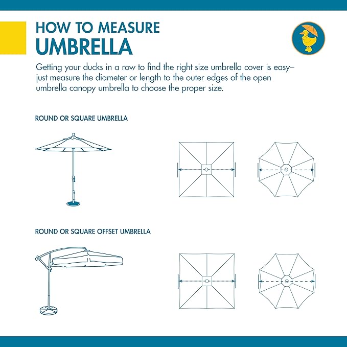 DUCKCOVERS Ultimate Waterproof 101 Inch Patio Offset Umbrella Cover with Integrated Installation Pole, Patio Furniture Covers
