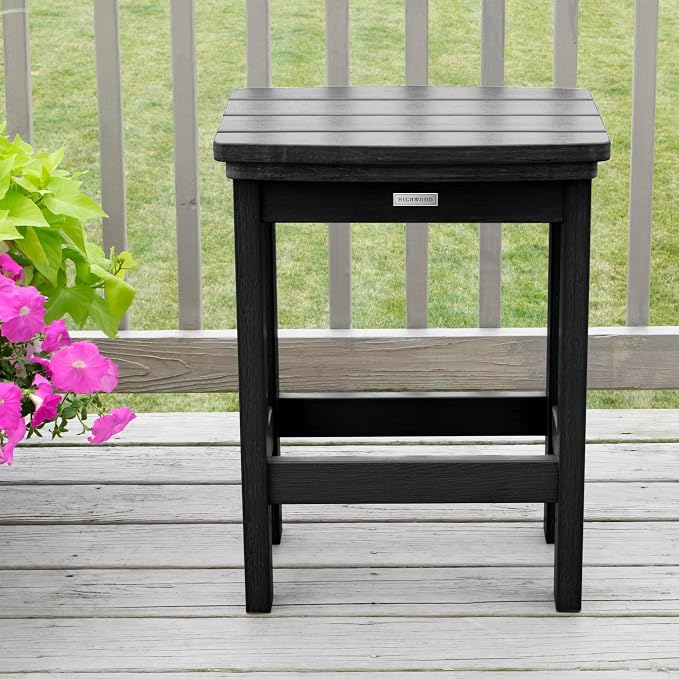 highwood Lehigh 3pc Counter Height Balcony Dining Set, Black