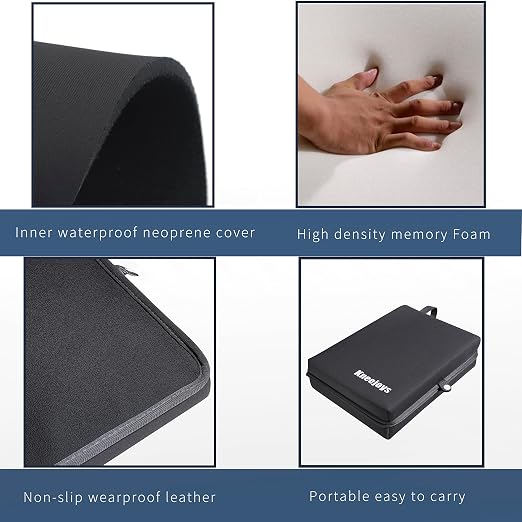 Bath Kneeler Pad for Women & Men - Baby Bath Kneeler, Garden Kneeling Pads, Yoga Knee Cushion (Gray)