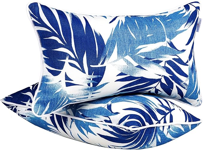 JMGBird Outdoor Patio Pillows 12x20 Waterproof Outdoor Throw Pillow