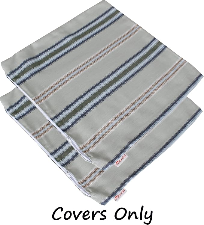 Outdoor/Indoor Sunbrella Throw Pillows Square Set of 2 Pieces 20 inch x 20 inch Saltillo Sagebrush - Cover Only, Insert Not Included