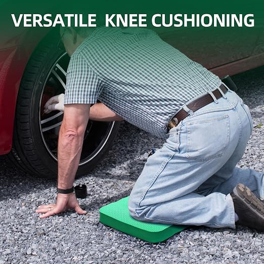 Ohuhu Premium Thick Kneeling Pad, 2-Pack Large Comfortable Gardening Knee Mat with 2 Different Surfaces, Extra Thick Knee Cushion Kneeler for Gardening, Work, Baby Bath, Exercise