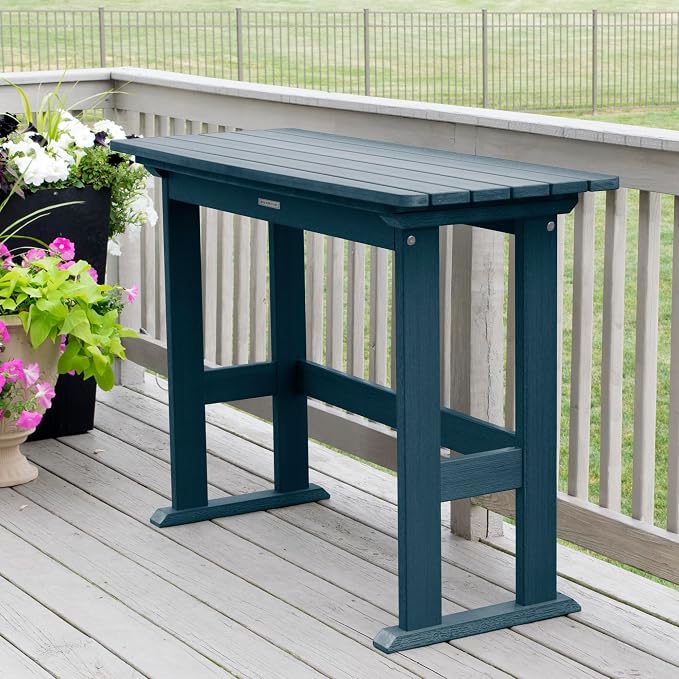 Highwood Lehigh 6pc Counter Height Balcony Dining Set, Nantucket Blue